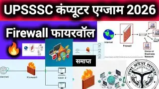 🔥 firewall फायरवॉल || UPSSSC COMPUTER CLASSES 2026 | junior Assistant Steno lekhpal exam #upsssc 