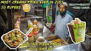 Cheap And Cheesy Pizza Fries Ever In Lyari | Karachi Streetfood | Foodie Boys