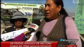 Cuarto Poder: Arequipa: construyen millonario parque jurásico en poblado sin agua potable