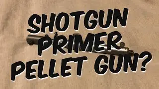 Pellet gun powered with a shotgun primer