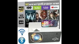 DIVCRE Projector Review, Pros & Cons &ndash; 1080P Bluetooth WiFi Projector