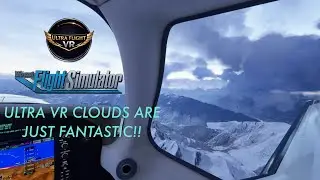 VR Ultra Clouds in Msfs 2024, French Alps Courchevel Landing, FSR 500, Rtx 5090, Pimax, Beautiful! 