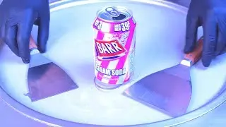 Ice Cream Rolls | BARR American Cream Soda - rolled Soft Drink Ice Cream / Fried Thailand Ice Cream