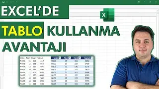 Excel Tablo Kullanma Avantajı | Excel Tablo Form&uuml;l Oluşturma
