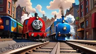 Five Toy Trains Go Toot! Toot! Toot | Counting & Sound Song for Kids | Fun Train Rhyme for Toddlers