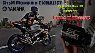 R15M Modified exhaust🔥| Akrapovic vs SC project⚡| Grd vlogs