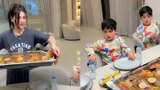 نور وعصام🔥 عم يتعشو سمك السلمون مع اسراء وعمار 😋😋