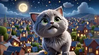 The Kitty Who Played with the Moon 🐱🌕 | Whimsical Kids Song & Bedtime Story