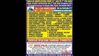 Gulf Jobs Update 2026-01-30 | Worklobby Online Hiring