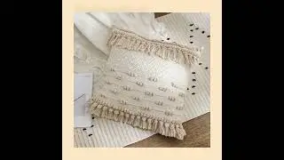 Handwoven Knot Tassel Decorative Throw Pillow - by Fennco Styles