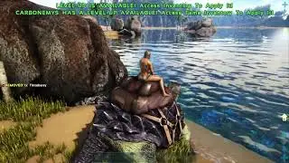 Takin Dip With Lala in Ark Evolved Island on playstation.