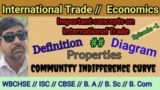 Community Indifference Curve  - meaning , diagram, properties// International Trade #economics