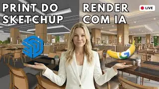 🍌Gemini Nano Banana já Renderiza print do SketchUp! Esse é o Fim do render tradicional?
