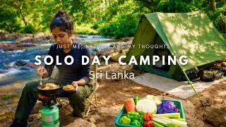 ASMR | Making KOTTU in a solo day camping 🌿🍲 #travelgirl