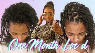 1 Month Loc Update + First Retwist | TWO STRAND TWIST STARTER LOCS | Jasmine Defined