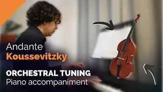 KOUSSEVITZKY Andante ❣ piano accompaniment for double bass in orchestral tuning