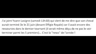 Le gros outsider (annonc&eacute;) &agrave; l'arriv&eacute;e !