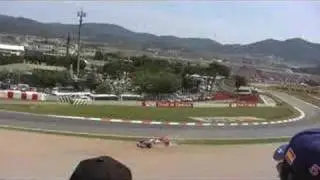 New HD version, Hekki Kovalainen&acute;s crash at Barcelona 2008 from N-stand