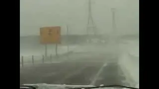 Crossing Canso Causeway Storm Feb 6 2015