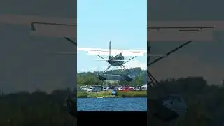 Rate the landing of this Cessna Seaplane #aviation #floatplane #lake #airport  #2025 #airplane #aopa