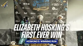 Elizabeth Hosking's first ever win| FIS Snowboard