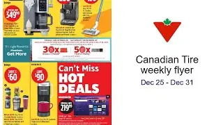 Canadian Tire weekly flyer Dec 25 - Dec 31
