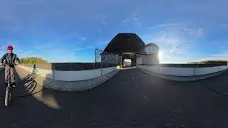 Self reframing: 360&deg; Video X4 M&ouml;hnesee Fahr auf Staumauer