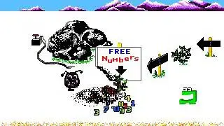 Number Munchers (DOS) Gameplay