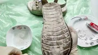 ASMR  Cleaning and washing dirty shoes