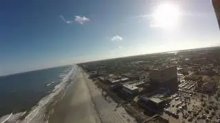 3DR Solo Drone Afternoon beach flight 500ft