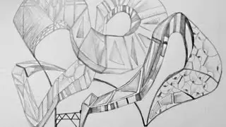 Abstrakt 3D, zeichnen im Zeitraffer 04 (Abstract 3D, drawing in fast motion)[HD]
