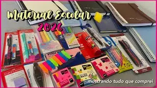MEU MATERIAL ESCOLAR 2026 - mostrando 📚