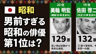 男前すぎる「昭和の俳優」ランキング【TOP20】