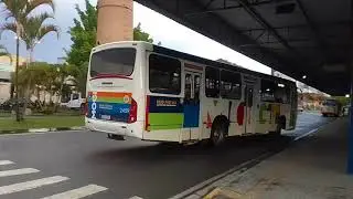 Movimenta&ccedil;&atilde;o de &ocirc;nibus no Terminal Central de Mogi das cruzes