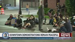 Downtown Madison protests remain peaceful