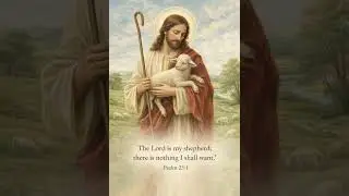 Psalm 23:1 | The Lord Is My Shepherd | A Peaceful Scripture Reflection