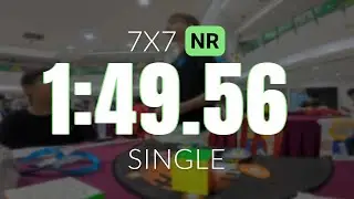 NR [1:49.56] 7x7 Single |WR14| // One Shamelin Cube Open 2025