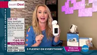 Ring Spotlight HD Security Camera with Extra Battery and...