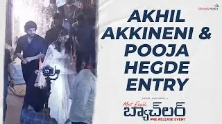 Akhil Akkineni & Pooja Hegde Entry @ Most Eligible Bachelor Pre Release Event | Shreyas Media