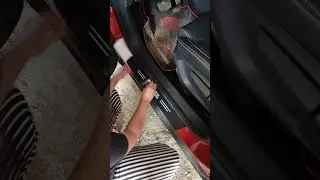 MG ZS Alpha car door step sticker installation