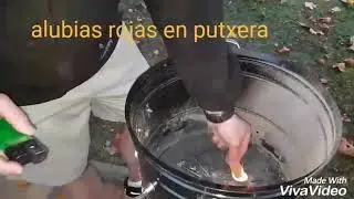 Alubias rojas en Putxera Ferroviaria Victoria.