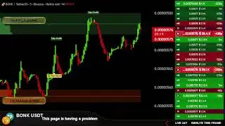 BONK Live  : Trading chart with buy & sell signals 🕒M5 #crypto