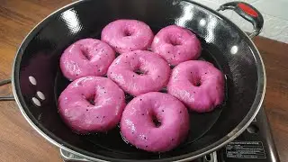 RESEP DONAT BUAH NAGA YANG SUPER LEMBUT TAKARAN SENDOK