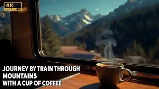 Magical Train Ride: Relaxing Mountain Views & Coffee ASMR