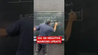 SSC GD NEGATIVE MARKS LATEST UPDATE # shorts