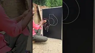 Draw a Cock easy Drawing With 5 Number art Cock art #shorts