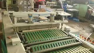 SIDE SEALING MACHINE WITH ONLINE GUSSET AND TAPE APLICATOR