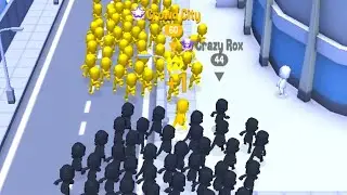 Crowd City World Record Map Control: 100.00% #shorts