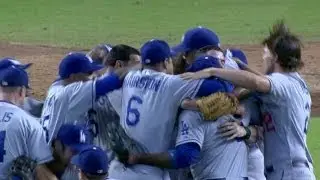 Jansen retires Hill to clinch the NL West
