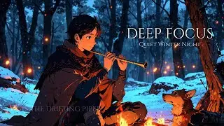 Medieval Music for Deep Focus | Quiet Winter Night with a Loyal Companion 🐕🔥